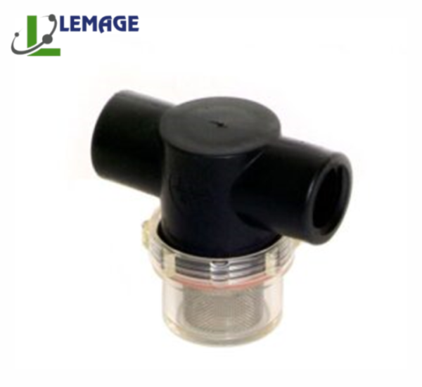 NYLON PP 3/8 NPT USED INLINE PLASTIC VACUUN FILTER LEMAGE